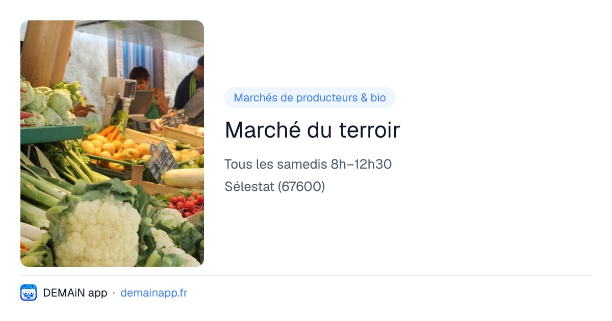 Marché du terroir — Sélestat