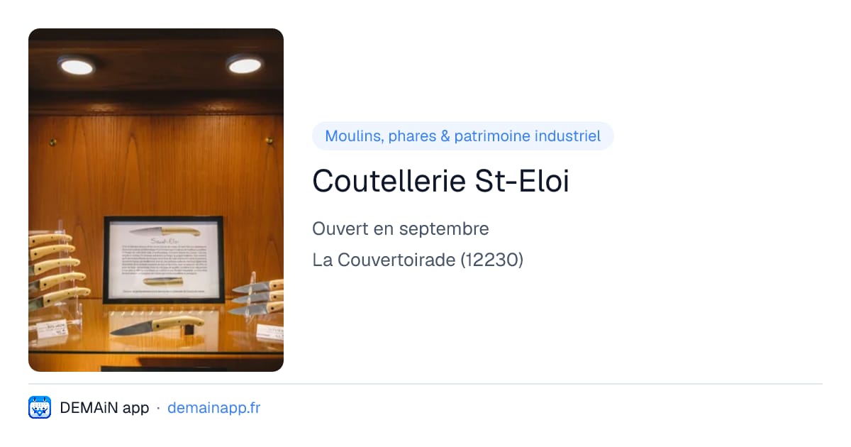 Coutellerie St-Eloi — La Couvertoirade