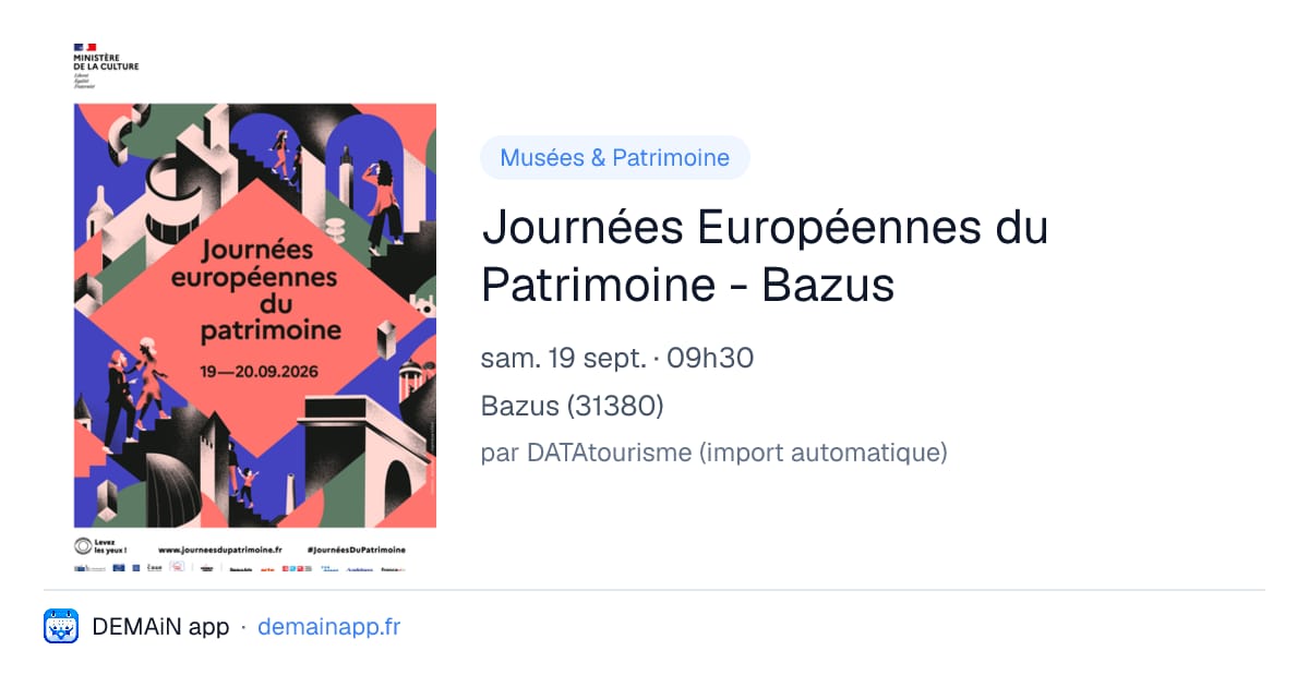 Journées Européennes du Patrimoine - Bazus — Bazus