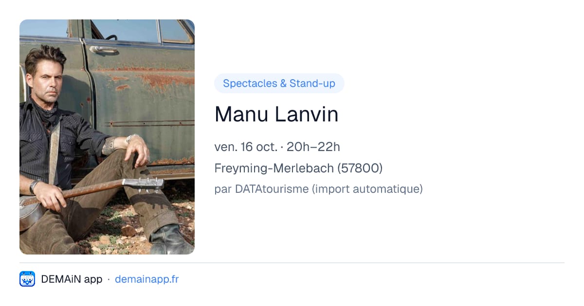 Manu Lanvin — Freyming-Merlebach