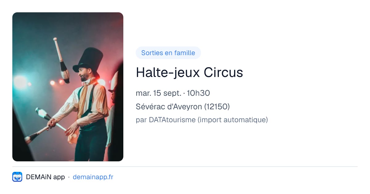 Halte-jeux Circus — Sévérac d'Aveyron