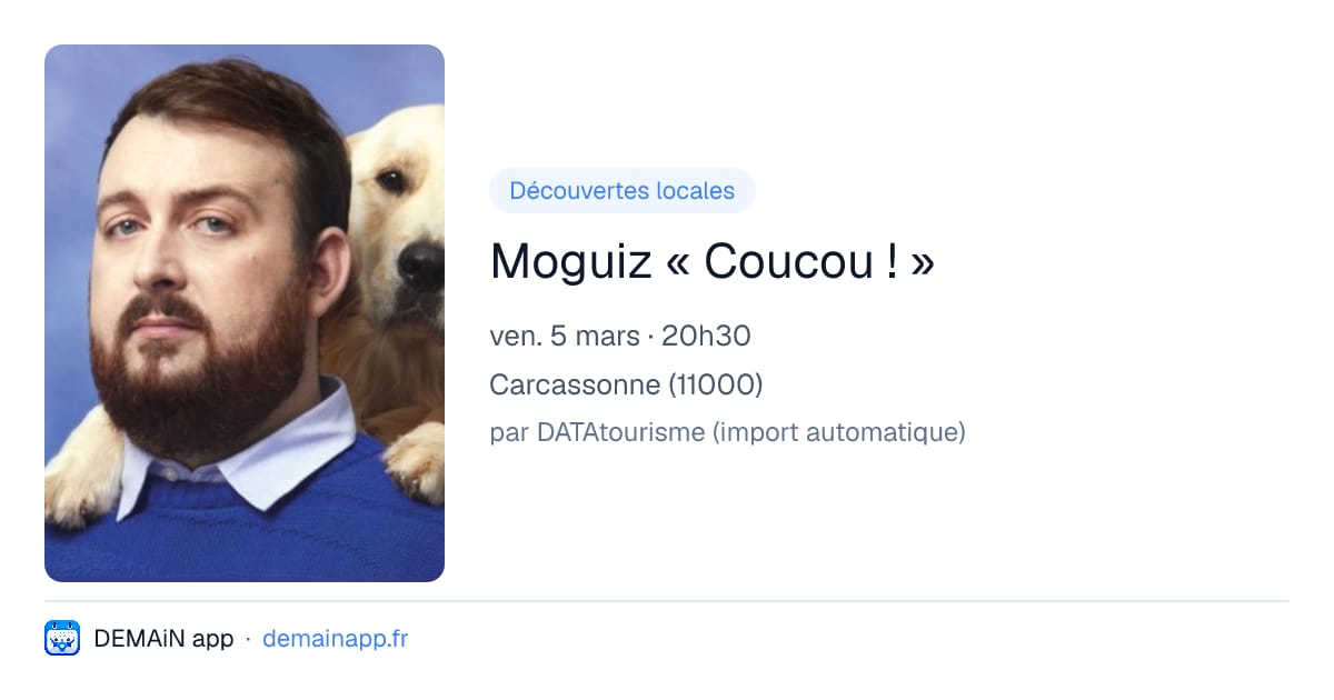 Moguiz « Coucou ! » — Carcassonne