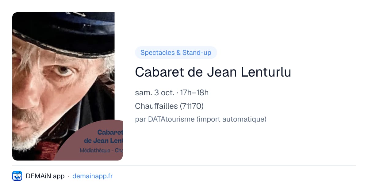 Cabaret de Jean Lenturlu — Chauffailles