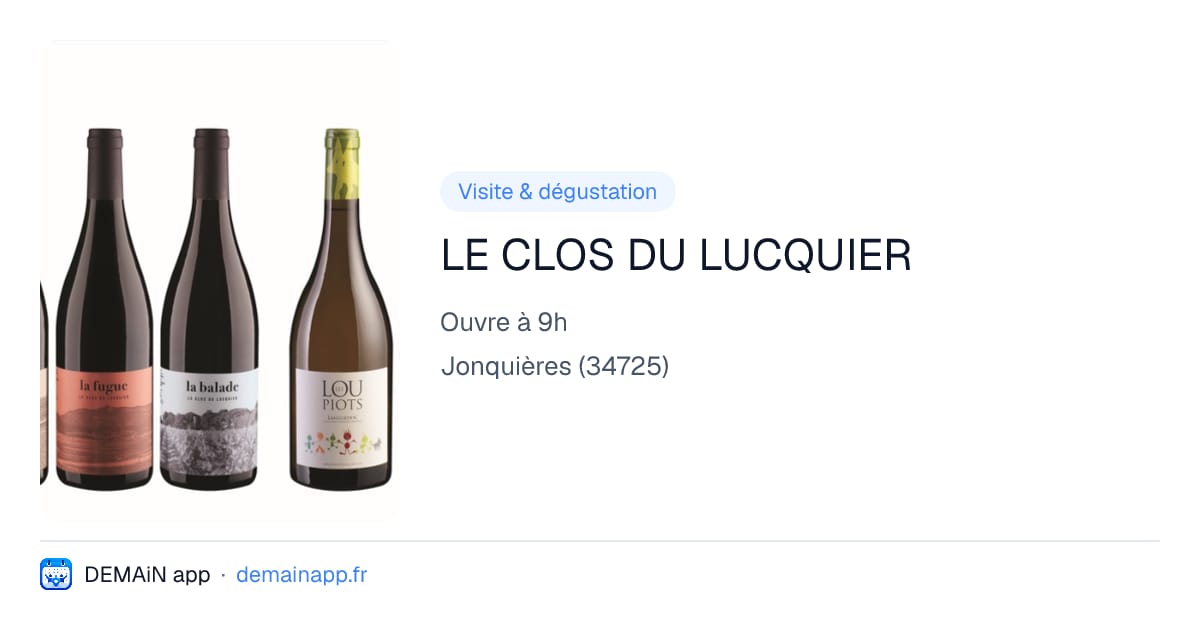 LE CLOS DU LUCQUIER — Jonquières