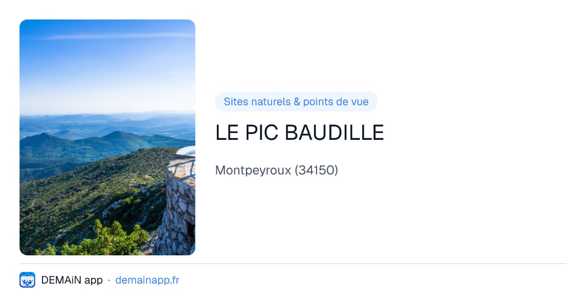 LE PIC BAUDILLE — Montpeyroux