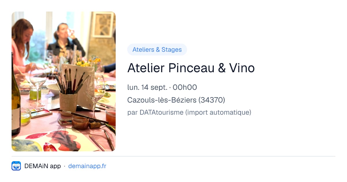 Atelier Pinceau & Vino — Cazouls-lès-Béziers