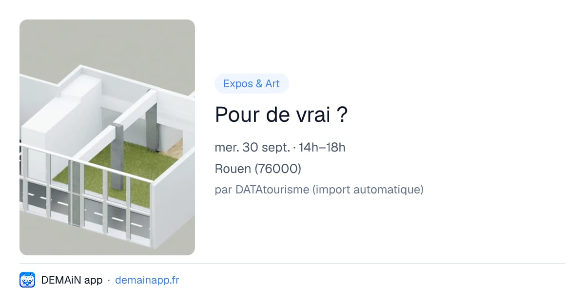 Pour de vrai ? — Rouen