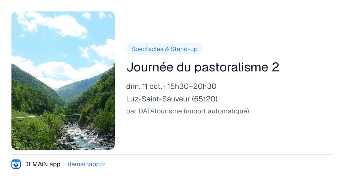 Journée du pastoralisme 2 — Luz-Saint-Sauveur