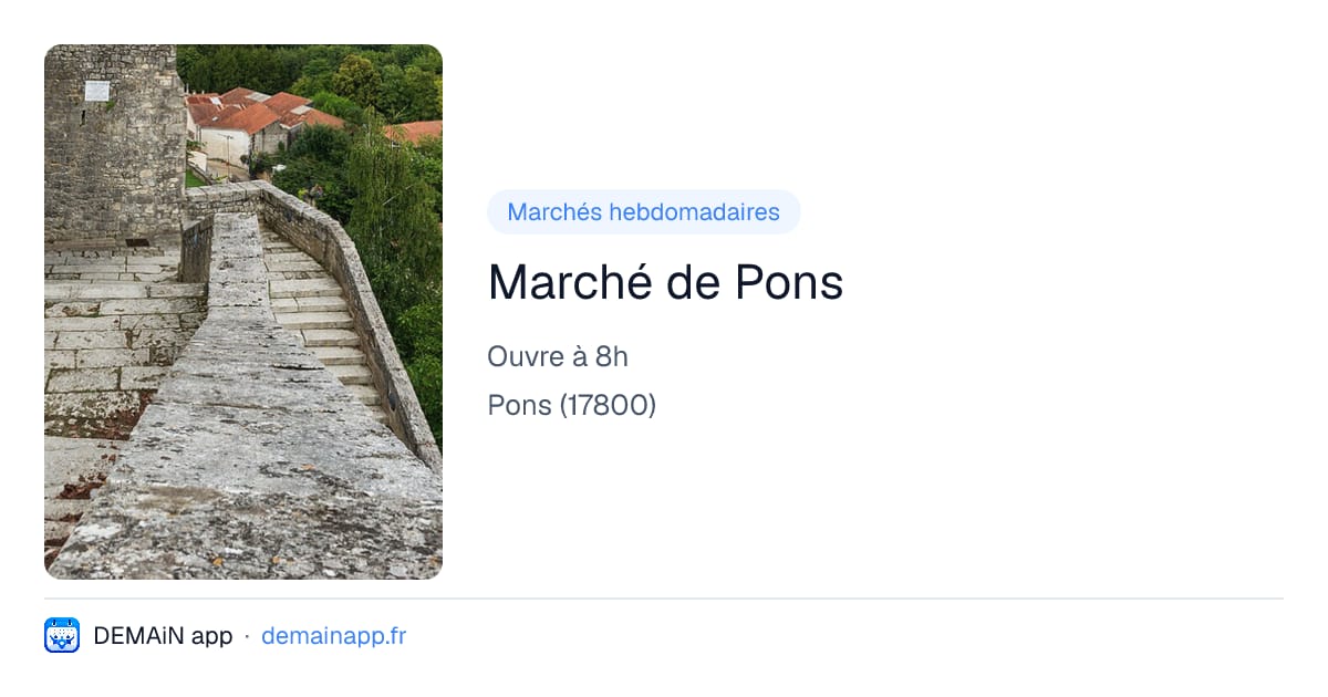 Marché de Pons — Pons