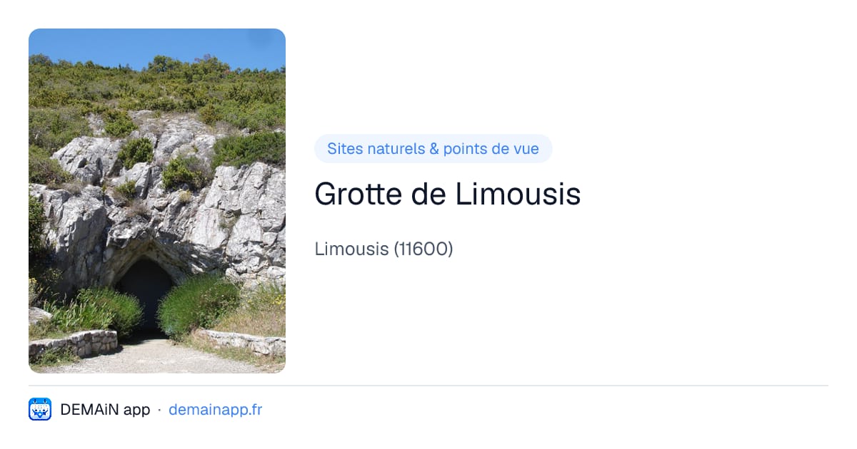 Grotte de Limousis — Limousis