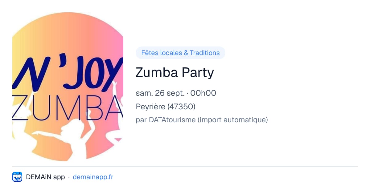 Zumba Party — Peyrière