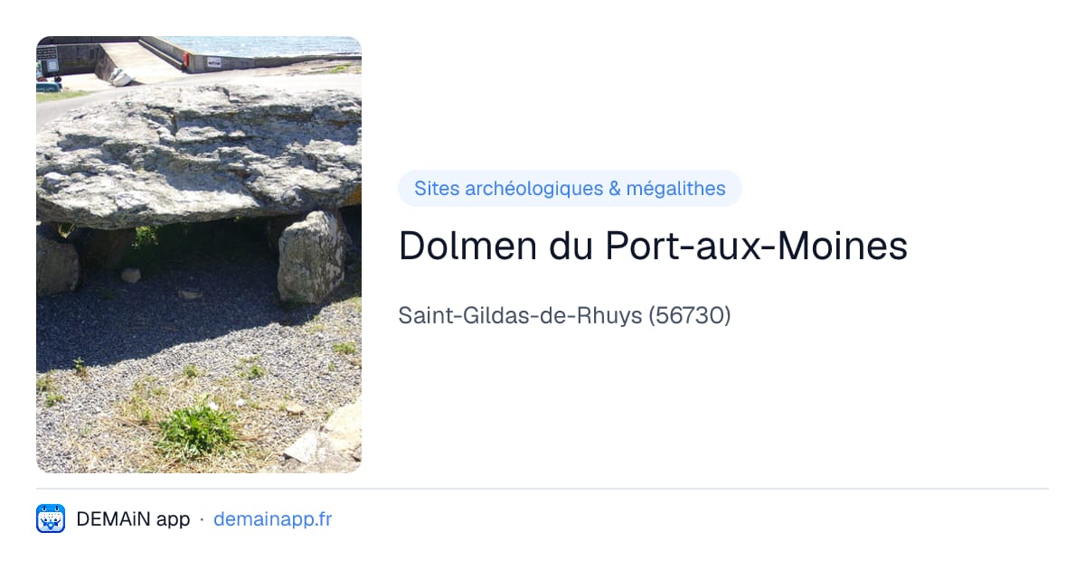 Dolmen du Port-aux-Moines — Saint-Gildas-de-Rhuys