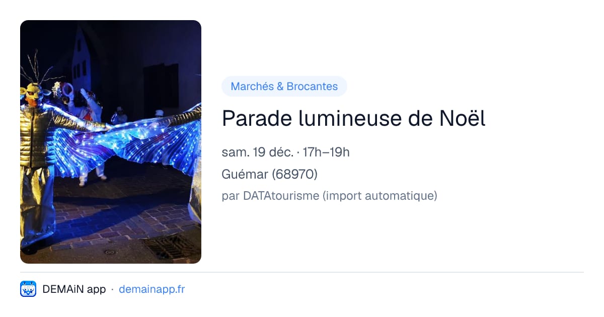Parade lumineuse de Noël — Guémar