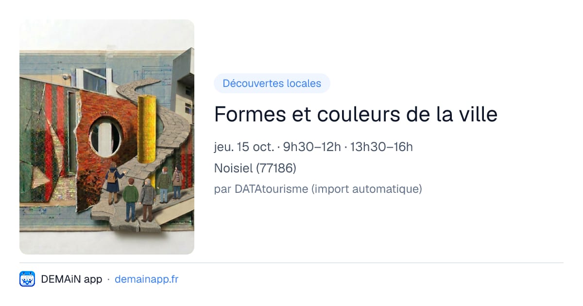 Formes et couleurs de la ville — Noisiel
