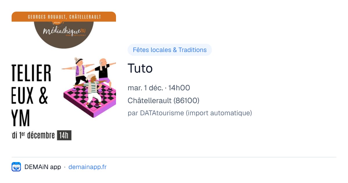 Tuto — Châtellerault