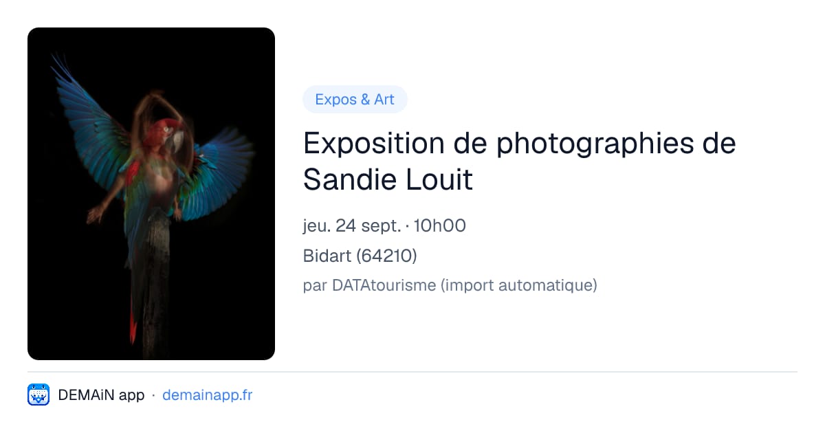 Exposition de photographies de Sandie Louit — Bidart