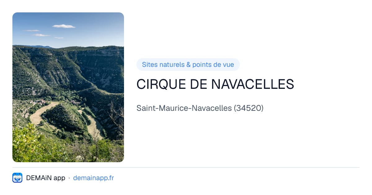 CIRQUE DE NAVACELLES — Saint-Maurice-Navacelles
