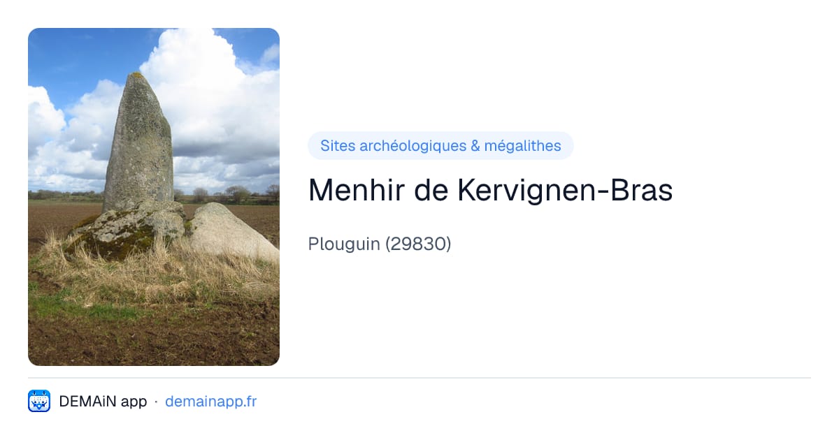 Menhir de Kervignen-Bras — Plouguin