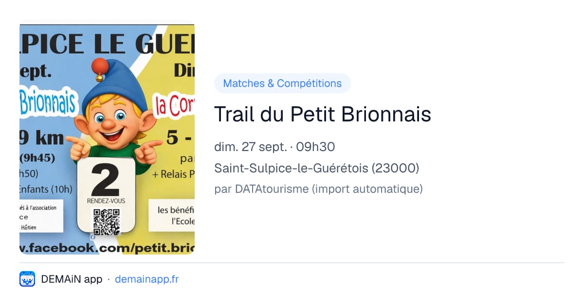 Trail du Petit Brionnais — Saint-Sulpice-le-Guérétois