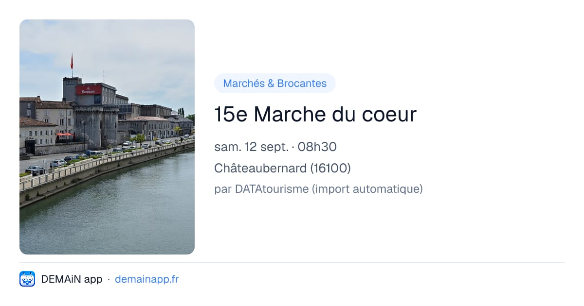 15e Marche du coeur — Châteaubernard