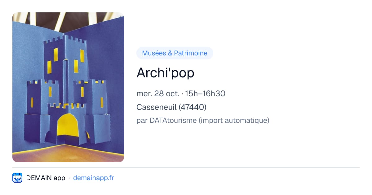 Archi'pop — Casseneuil