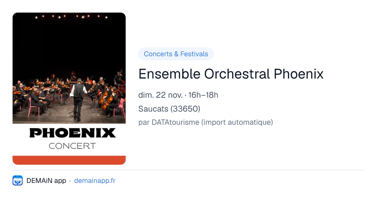 Ensemble Orchestral Phoenix — Saucats