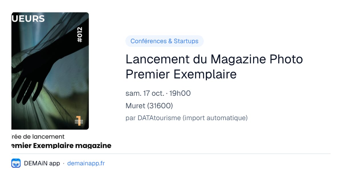Lancement du Magazine Photo Premier Exemplaire — Muret