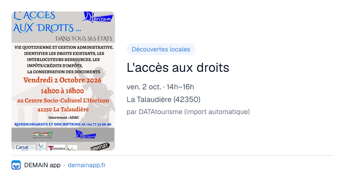 L'accès aux droits — La Talaudière