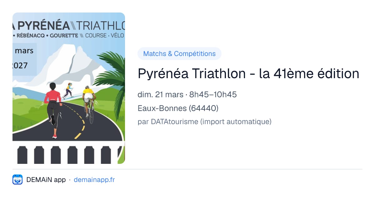 Pyrénéa Triathlon - la 41ème édition — Eaux-Bonnes
