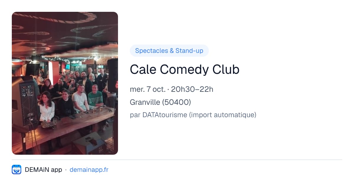 Cale Comedy Club — Granville
