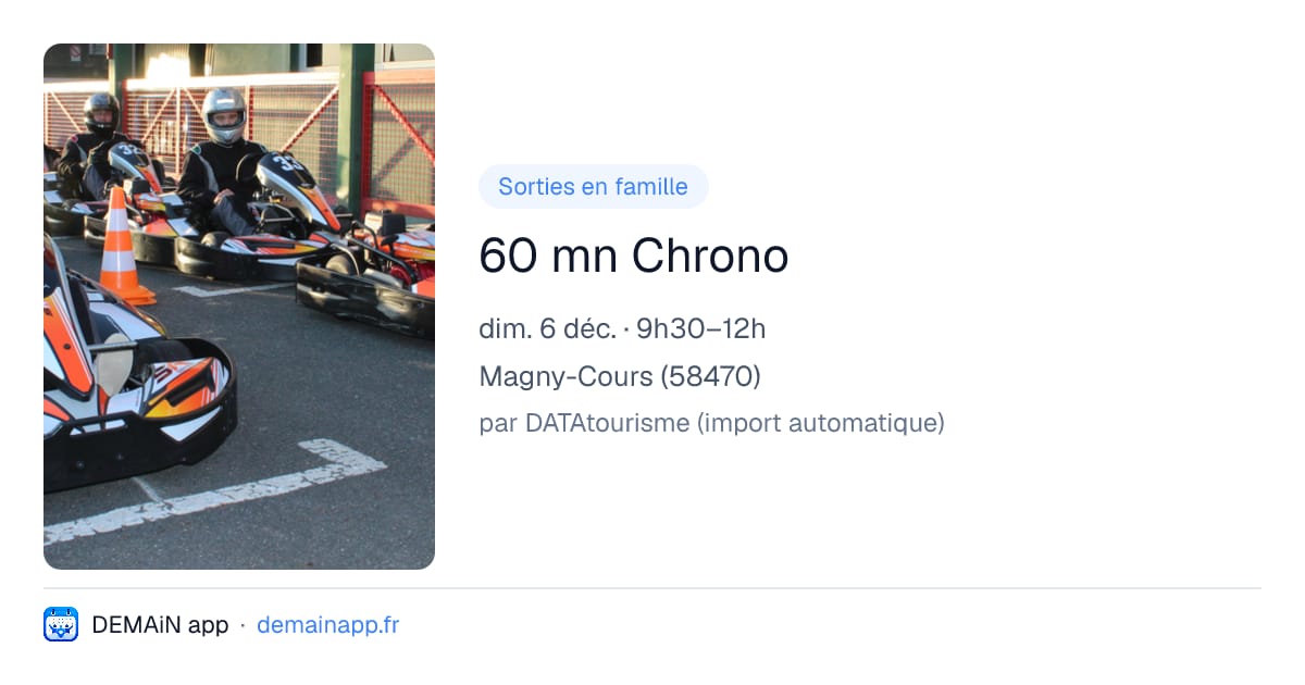 60 mn Chrono — Magny-Cours