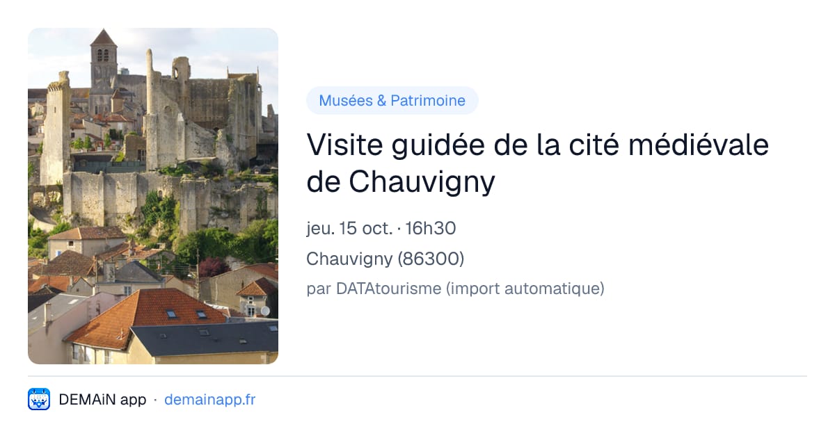 Visite guidée de la cité médiévale de Chauvigny — Chauvigny