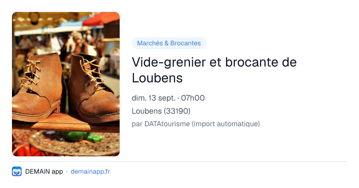 Vide-grenier et brocante de Loubens — Loubens
