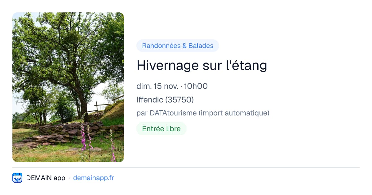 Hivernage sur l'étang — Iffendic