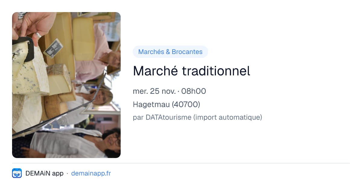 Marché traditionnel — Hagetmau