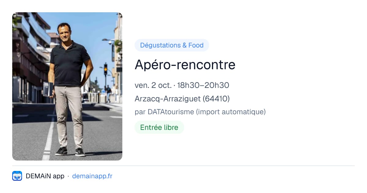 Apéro-rencontre — Arzacq-Arraziguet