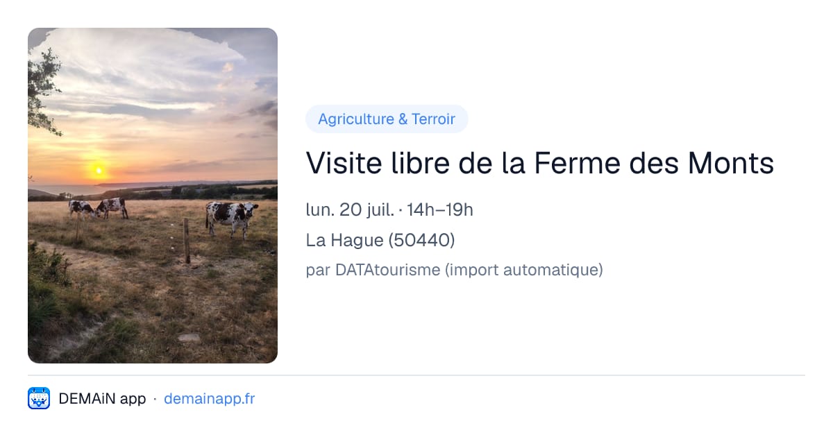 Visite libre de la Ferme des Monts — La Hague