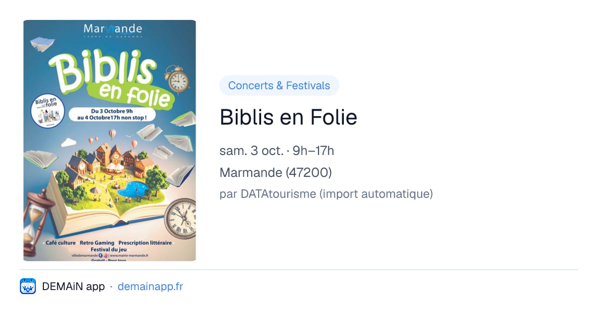 Biblis en Folie — Marmande