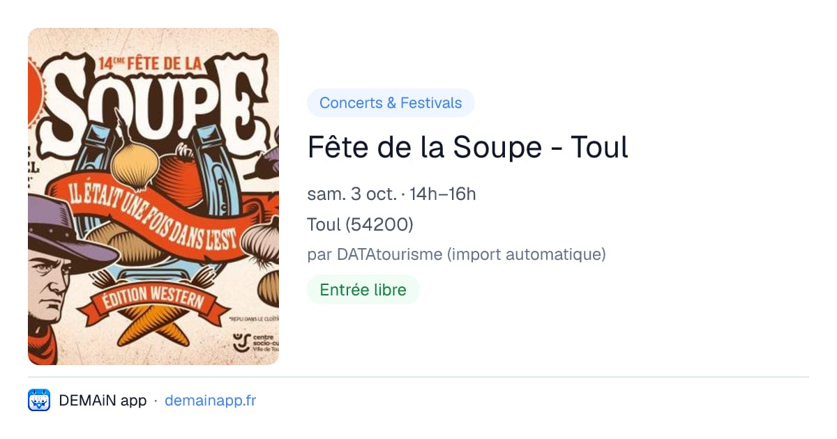 Fête de la Soupe - Toul — Toul