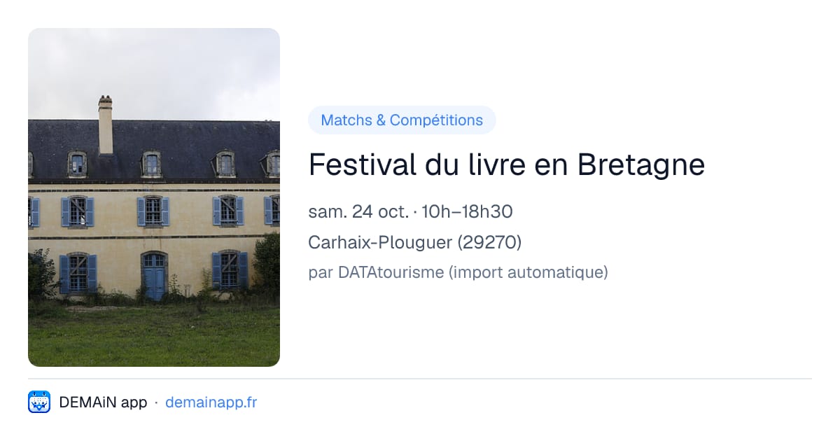 Festival du livre en Bretagne — Carhaix-Plouguer
