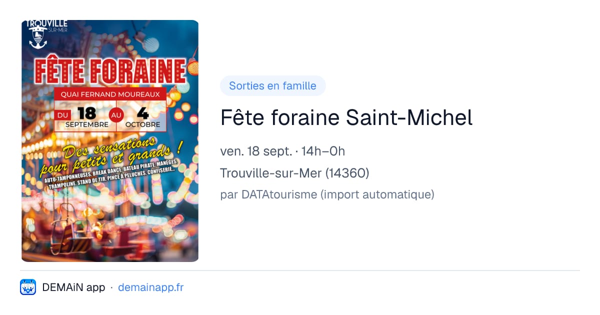 Fête foraine Saint-Michel — Trouville-sur-Mer
