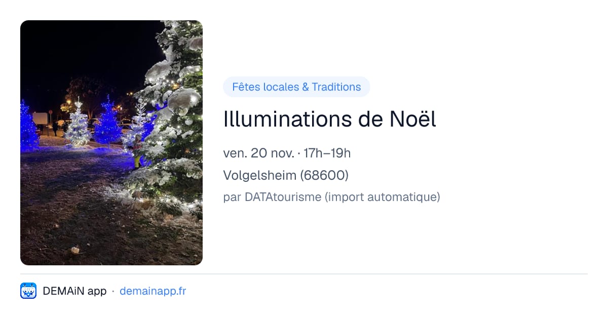 Illuminations de Noël — Volgelsheim