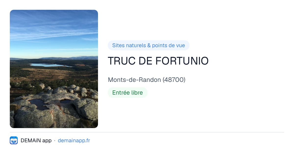 TRUC DE FORTUNIO — Monts-de-Randon