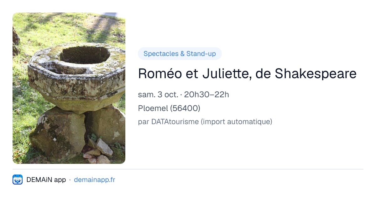 Roméo et Juliette, de Shakespeare — Ploemel