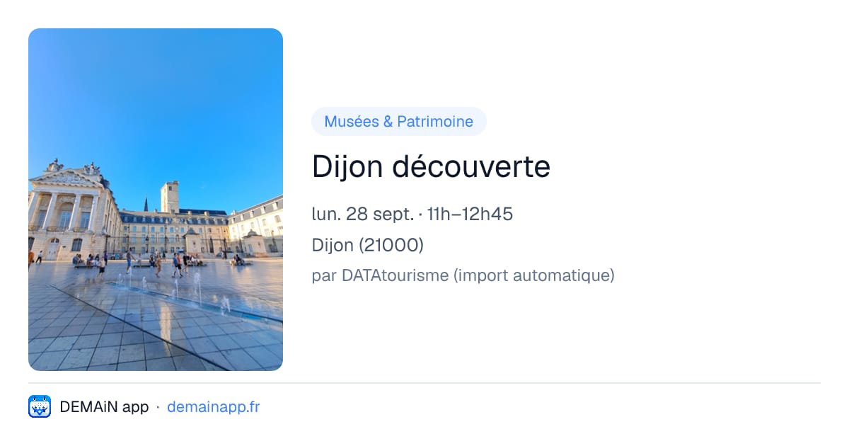 Dijon découverte — Dijon