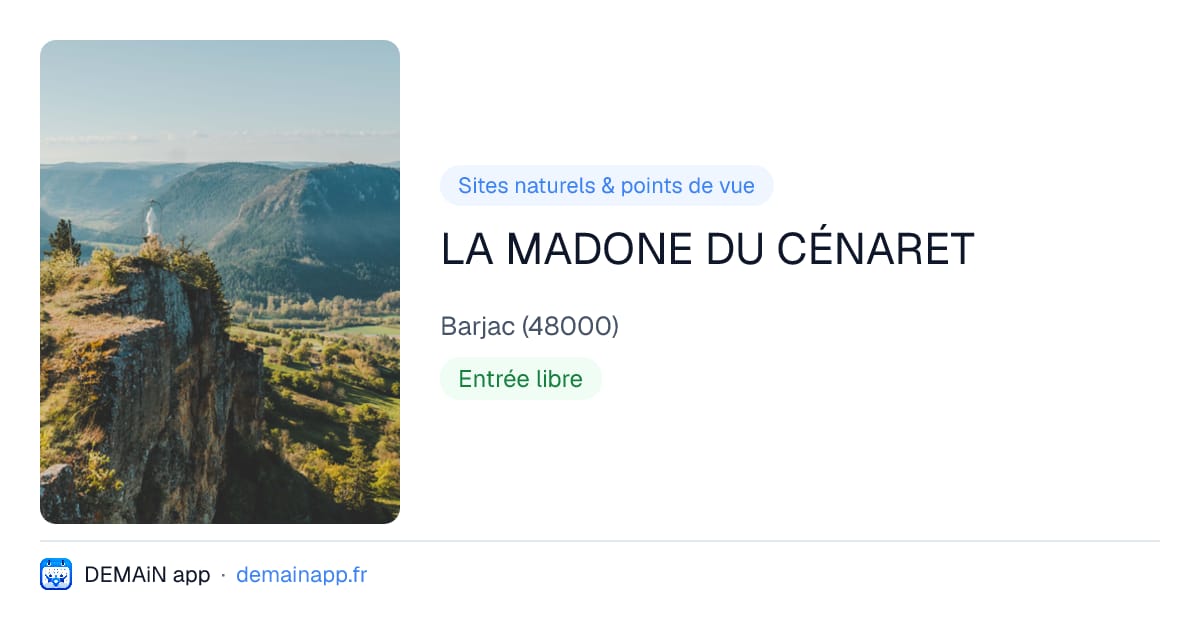 LA MADONE DU CÉNARET — Barjac