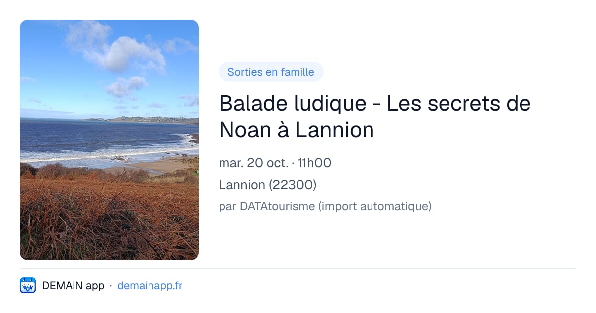 Balade ludique - Les secrets de Noan à Lannion — Lannion