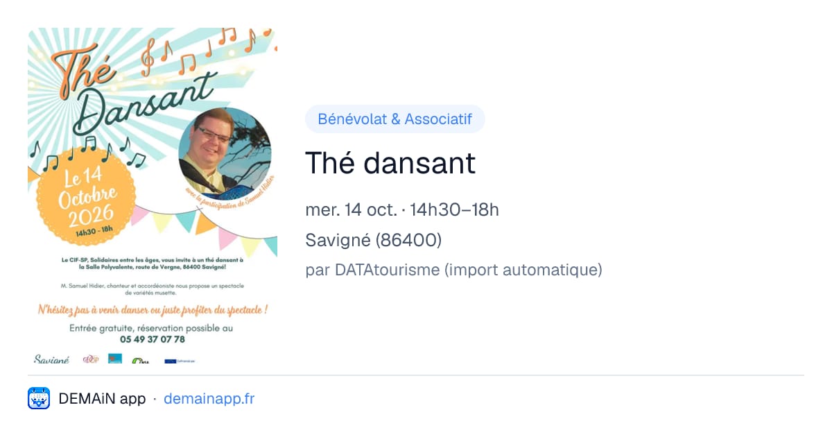 Thé dansant — Savigné