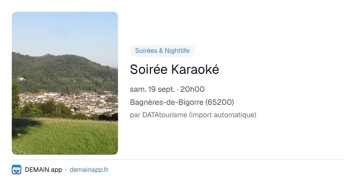 Soirée Karaoké — Bagnères-de-Bigorre