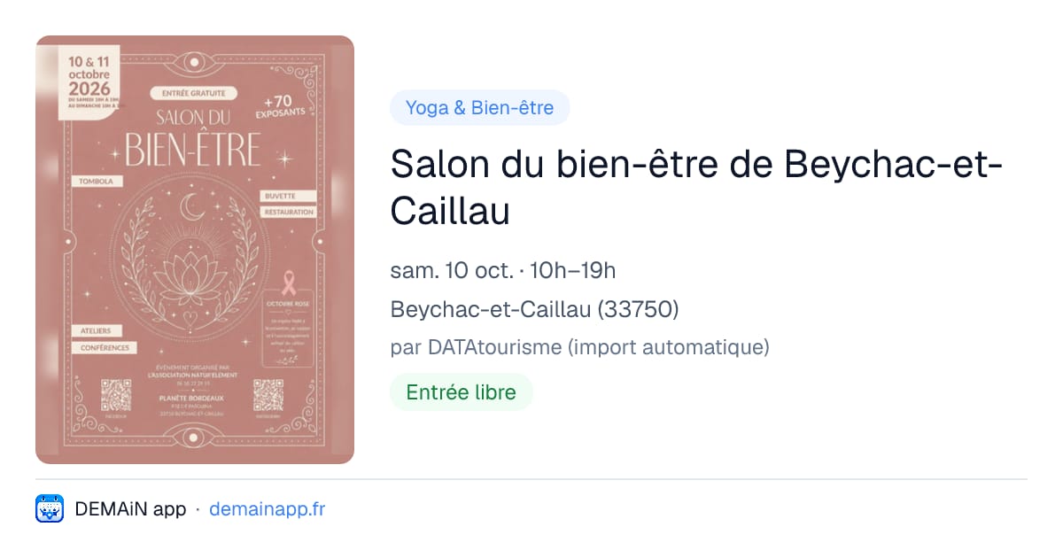 Salon du bien-être de Beychac-et-Caillau — Beychac-et-Caillau